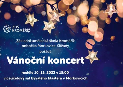 Vánoční koncert - pobočka Morkovice-Slížany - 10. 12. 2023