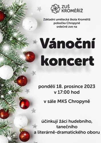 Vánoční koncert - pobočka Chropyně 18. 12. 2023