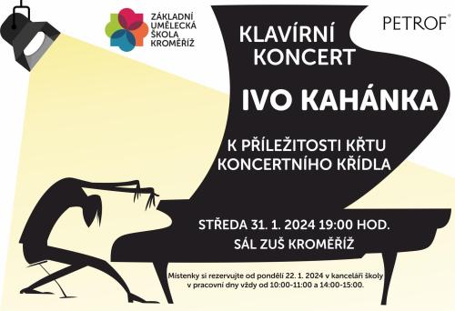 Křest klavíru - Ivo Kahánek - 31. 1. 2024